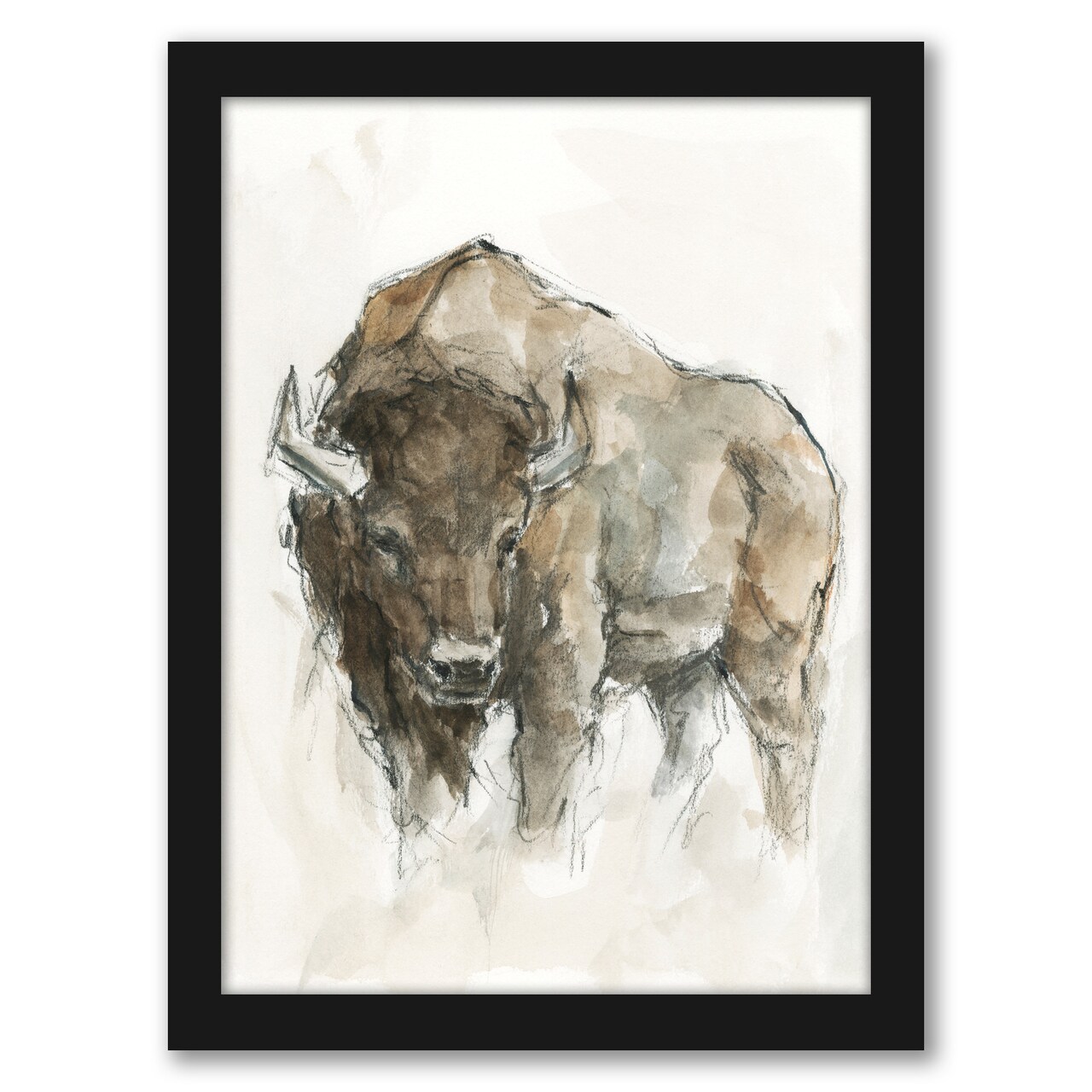American Buffalo Ii By Ethan Harper by World Art Group Frame  - Americanflat